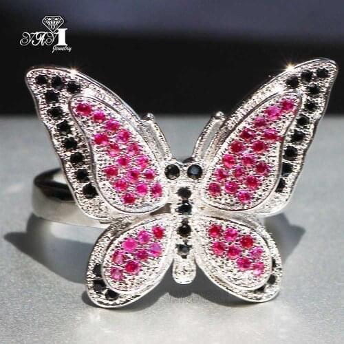 YaYI Jewelry Princess Cut 4.6 CT Multi Zircon Silver Color Engagement Rings wedding Heart Adjustable Rings Party Rings Gifts