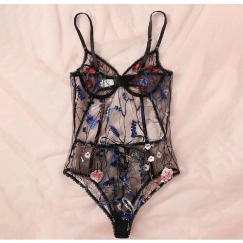 Womens Sexy Lingerie Bodysuit Elegant Lace Body Sexy Hot Erotic Catsuit Pole Dance Underwear Lenceria Femenina #T1G