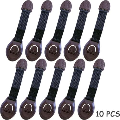 10PCS/Lot Baby Safety Protector Child Cabinet Locking Multi-function Plastic Lock Protection Children Locking For Doors Drawers