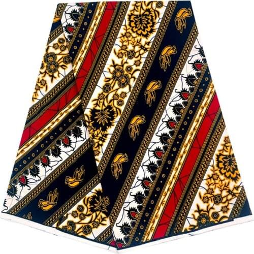 100%Soft Breathable African Fabric Ankara Real Wax Original Print By The Yard Veritable Cotton Dress Material For Sewing VL 1234