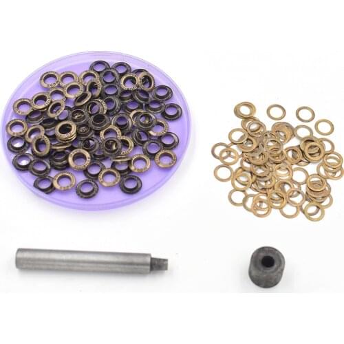 100pieces/lot) inner diameter 8mm metal eyelets Shoebox holes. Brass metal eyelet holes.rivet. Buttons. Snap