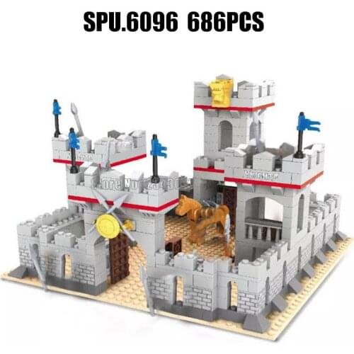 Ausini 27906 686pcs Urban Medieval Knight Castle Building Block 8 Toy