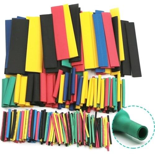 328Pcs/Set Polyolefin Shrinking Assorted Heat Shrink Tube Electrical Wrap Wire Cable Insulated Sleeving Tubing Waterproof