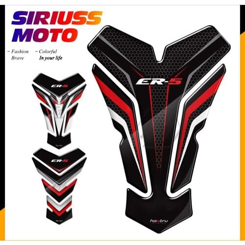 3D Motorcycle Tank Pad Protector Stickers Case for Kawasaki ER5 ER-5 Tankpad