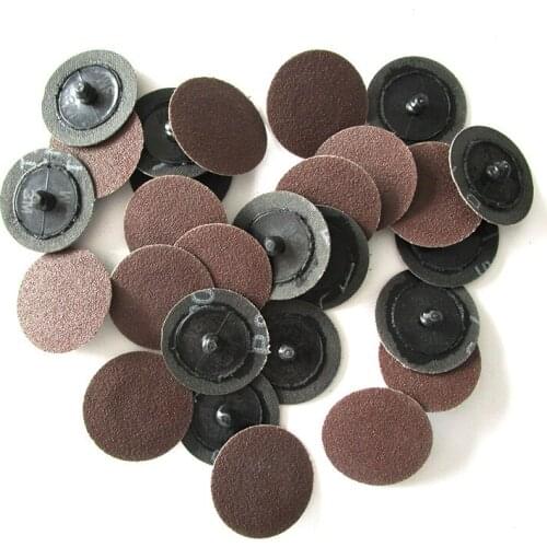 5pcs Grinding and Polishing of Sand Disk Lock Button and Polymer Lock Disk Rotary Spiral Sand Disk 60- 80 grit 2 inch 50mm