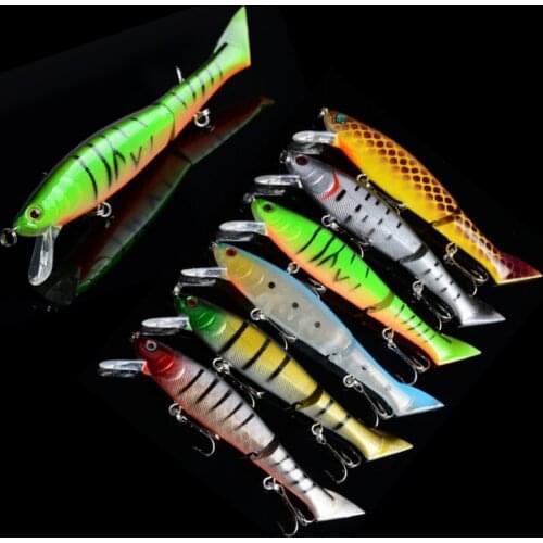 6Pcs High Quality Jointed Fishing Lures 12cm 13.5g Section Swimbait Pesca Fish Bait Crankbait Artificial Lure Wobbler