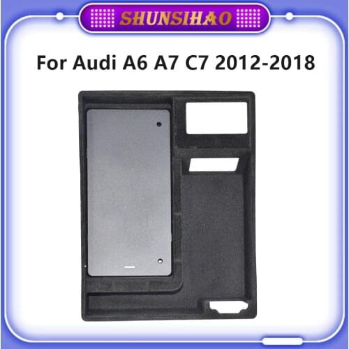 Ouchuangbo Car wireless charger For A6 A7 C7 2012-2018 Wireless charging board telephone charger armrest box mobile phone holder