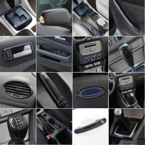 Car Styling Accessories External Interior Carbon Fiber Decorative Trim Sticker trim case For Ford Focus 2 mk2 2005-2008