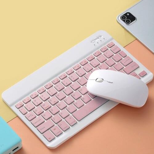 Hot Sale Wireless Bluetooth Keyboard Mouse Set Lightweight Portable for IOS Android Phone Tablet