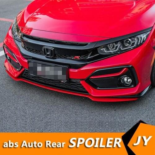 For Honda Civic Hatchback XHK Body kit spoiler 2020-2021 Civic 3DK Rear lip rear spoiler front Bumper Diffuser Bumpers Protector
