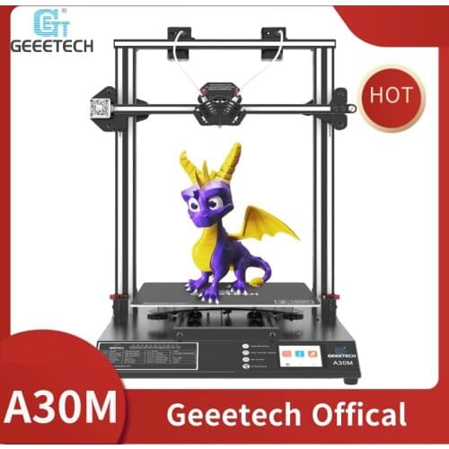 GEEETECH A30M 2-in-1 Out 3D Printer Mix-Color Printing Low Noise High Accuracy Touch Screen Filament Sensor FDM