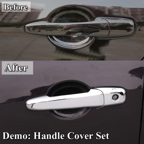 For Mazda 5 Mazda5 Premacy 2005-2010 ABS Chrome Door Handle Cover & Door Bowl Cover Car Styling Decorate 2006 2007 2008 2009