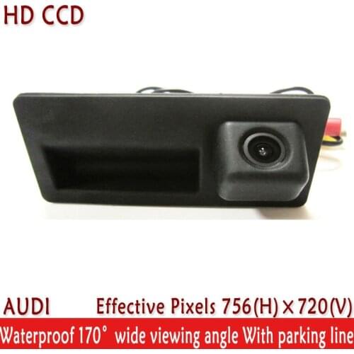 Night Vision 170'' Wide view Angle waterproof HD Handle CCD Car Rear View Reverse parking Camera for Audi A4 A6 A8L S5 Q3 Q5