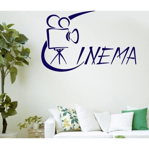 Cinema Films Wall Art Mural Movie Theatre Art Wall Stickers Removable Movie Design Wall Decals Home Cinema Decoration AY818