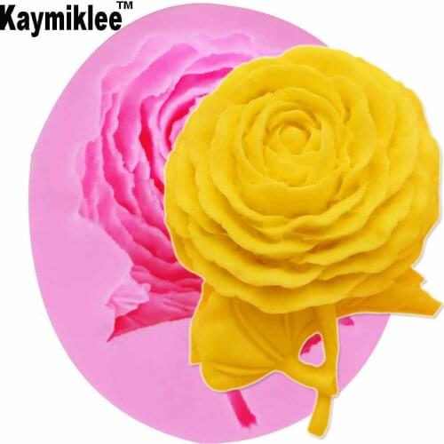 Kaymiklee M842 Dahlia Flower Silicone Fondant Molds Cake Decorating Tools Resin Candy Clay Chocolate Gumpaste Moulds