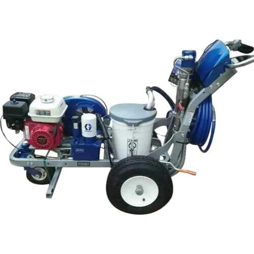 Hand-Push Airless Cold Paint Spraying Road Marking Machine For Road Bridge Railway Factory Parking Lot Airport Runway Marking