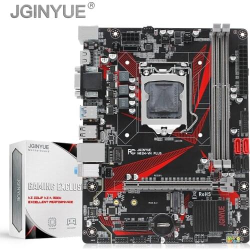 JGINYUE H81 motherboard LGA 1150 For i3 i5 i7 4th Xeon E3 V3 1150 processor DDR3 desktop memory M.2 NVME USB3.0 H81M-VH PLUS