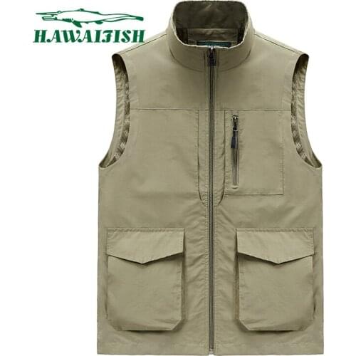 Mens Vest Mens Outdoor Vest Multi-pocket Vest Thin Style Fashion Waistcoat Travel Sleeveless Jacket Mountaineering Vest