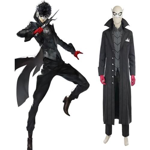 Persona 5 Cosplay Costume Ren Amamiya Cosplay Joker Anime Cosplay Full Set Uniform Halloween Suits Costume Customized Uniform