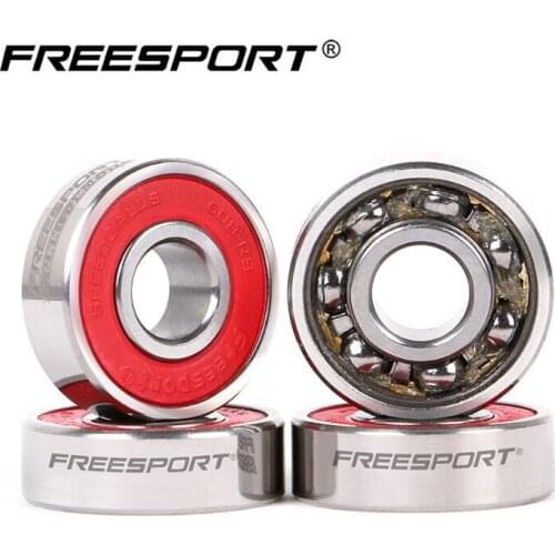 FREESPORTS 608RS Skateboard Bearing Roller Skates Inline Skating Bearings 7 Beads 8*22*7mm Scooter Bear Oiled Smooth Quiet 8pcs