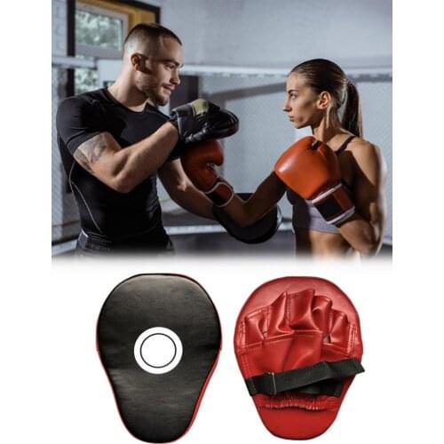 Hand Target Thickened Seismic Bending PU Leather Deflector 5 Finger Boxing Muay Thai Taekwondo Fitness Adjustable Training