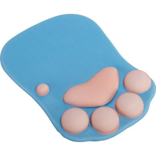 Cute Cat Claw Mousepad Office Silicone Creative Catpaw Wrist Pad Mouse Pad with Wrist Rest