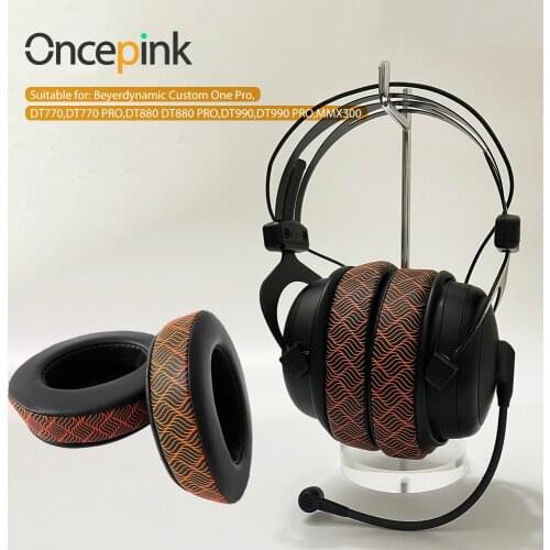 Oncepink Replacement EarPads For Beyerdynamic Custom One Pro,DT770,DT770 PRO,DT880 DT880 PRO,DT990,DT990 PRO,MMX300 Headphone
