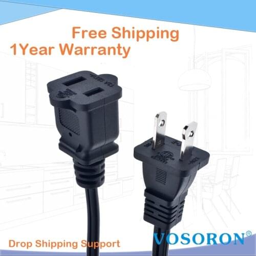 NEMA 1-15P Polarized to NEMA 1-15R Flat Extension Cord SPT-2 18AWG 10A 125V,USA Nema Polarized cable lengthen 300CM