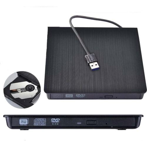 USB 3.0 DVD-RW Driver Portable USB External Case Optical Recorder Drive CD DVD RW ROM Player for Laptop Computer for Macbook