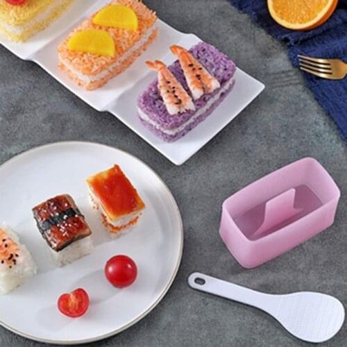 1pair Mould Kitchen Tools Musubi Maker Non-stick Plastic Press Mold Rice Scoop