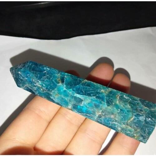 1pc 83mm Natural Beauty Blue Apatite point crystal quartz point healing stone