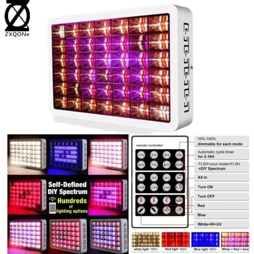 1000W Led Grow Light Remote Timing Dimming Quantum Led For Grow Tent Indoor Hydroponics Vegetable Fruiting Plant GreenPlant