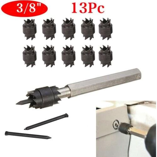 13 Pcs 3/8in Double Sided Spot Weld Cutter HSS Drill Bit Remover Welder Cut Tool