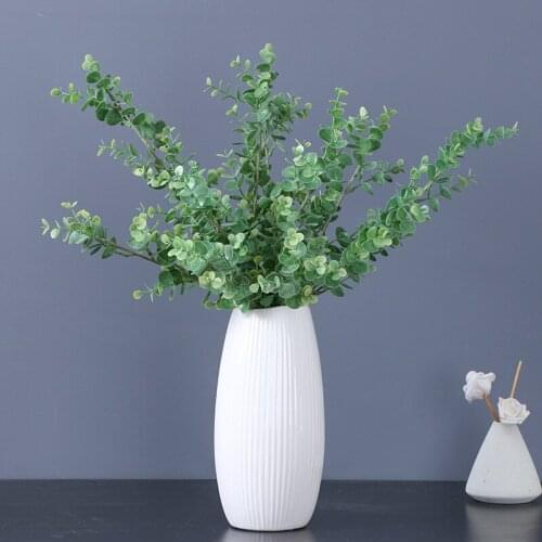2pcs Artificial Plants Wedding Home Hotel Decoration Eucalyptus Leaves Branch Trees Flower Plant
