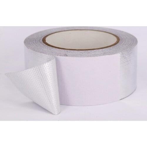 30mmx25m Aluminium Foil Adhesive Sealing Duct Tape Heat Resist High Temperature Resistant Foil Single Side Adhesive Tape