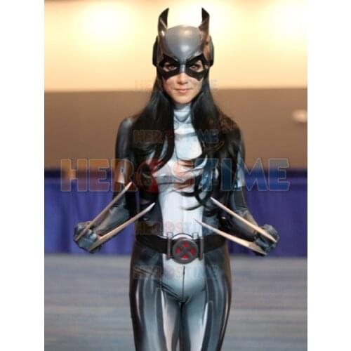 3D Print X-men X-23 Laura Kinney Cosplay Costume Female Kids X-23 Laura Kinney Halloween Xmen Superhero Costume