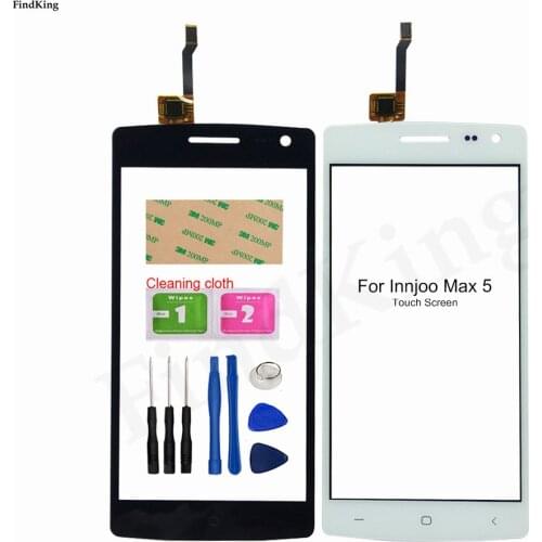 5'' Mobile Touch Screen TouchScreen For InnJoo Max 5 Touch Screen Digitizer Touch Panel Sensor Front Glass Tools Adhesive