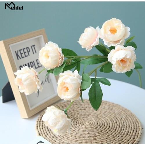 7 Heads Big Artificial Peony Flowers Long Stalk Silk Flowers Peonies Wedding Centerpieces Table Home Decorative Hanging Flowers
