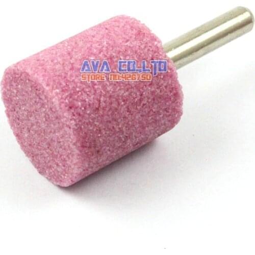 10 Pieces 25x25mm Mounted Point Pink Aluminum Oxide Abrasive Grinding Stone Bit 6mm Shank