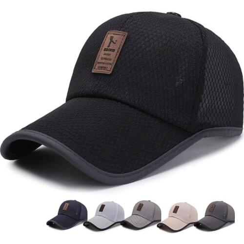 Men Summer Mesh Baseball Cap Women Adjustable Breathable Cotton Hat Girl Outdoor Casual Sun Hat Trucker Snapback Cap бейсболка