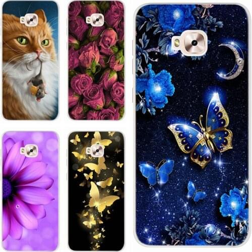 For Asus ZD552KL Z01MD Z01MDA Case Soft Silicon Beautiful Butterfly Phone Cases For Asus Zenfone 4 Selfie Pro ZD552KL Back Cover