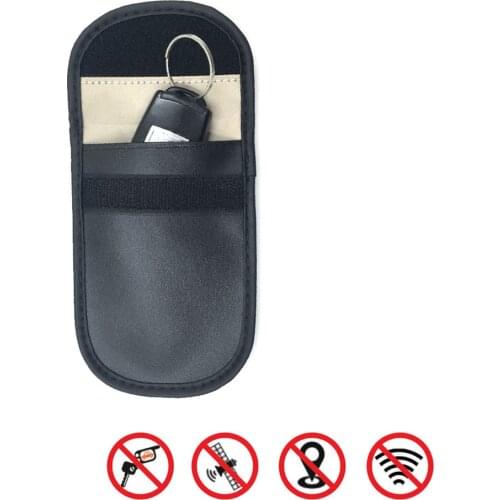 RFID Faraday Pouch Car Key Signal Blocker Bag Signal Blocking Shielding Pouch Anti-theft KeylessRemote Entry Protection
