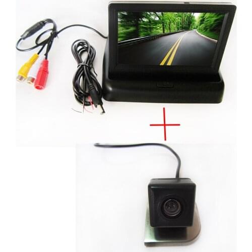 Color CCD Car Chip Rear View Camera for 2012 Ford Focus + 4.3 Inch foldable LCD Monitor