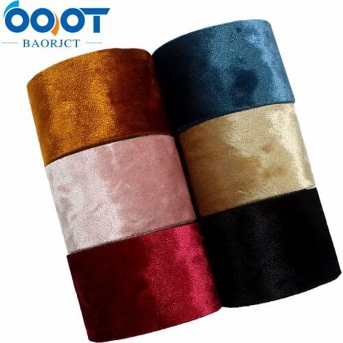 I-181103-5,2yards/lot 1-1/2"38mm Advanced material flannel ribbon DIY handmade bow headdress gift wrap wedding decoration