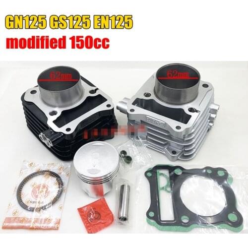 GS125 GN125 EN125 GZ125 DR125 TU125 BIG BORE Barrel Cylinder Piston Kit 150cc 62mm Bore size for suzuki 157FMI K157FMI engines
