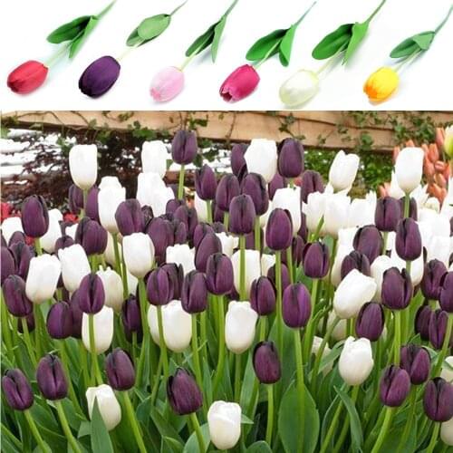 1pcs 64cm Artificial Tulip Flowers Single Long Stem Bouquet Beautiful Simulation Flower For Home Party Wedding Decoration