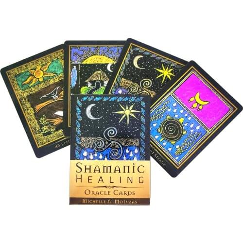 Shamanic Healing Oracle Cards Tarot Cards Mystical Guidance Divination Fate Partys Board Game Supports Wholesale 44 Sheets/Box