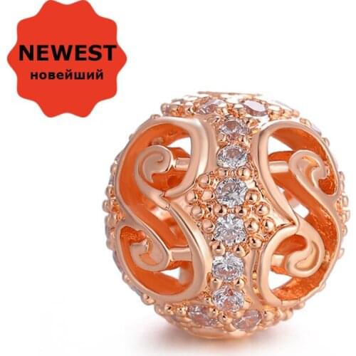 NEW Design Fashion Top Quality Copper Micro Pave Zircon Beads For Jewelry Making 10mm Round Ball Beads For Bracelet Necklace DIY