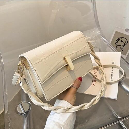 Small women Solid Color chain Soft PU Leather Flap Bag 2020 new High quality designer crossbody bag fashion Handbags and purse
