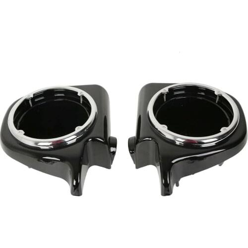 Motorcycle 6.5'' Speaker Pods Boxes Lower Vented Leg Fairings For Harley Touring Electra Glide Road King Street Glide 1983-2013